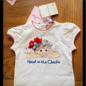 Baby Girl Tee by Italian Luxury Brand Monnalisa